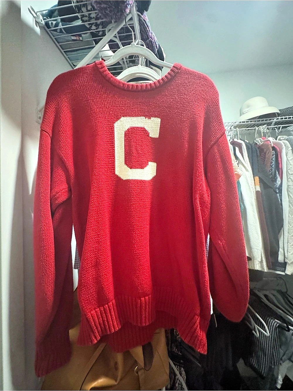 Cornell Red C Crewneck Sweater Size Medium